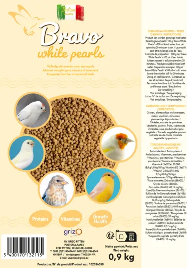 Bravo White Pearls 900 grams (perle morbid white) - Bild 5