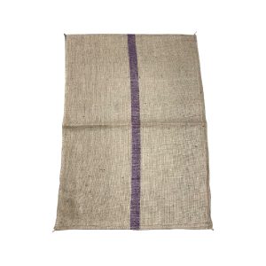 DOG BED BAG XLARGE HESSIAN (PURPLE STRIPE) 80CM WIDE