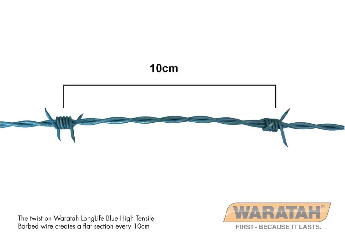 WIRE BARB 1.8mm LONG LIFE (BLUE) HIGH TENSILE x 500m (WARATAH) - Bild 2