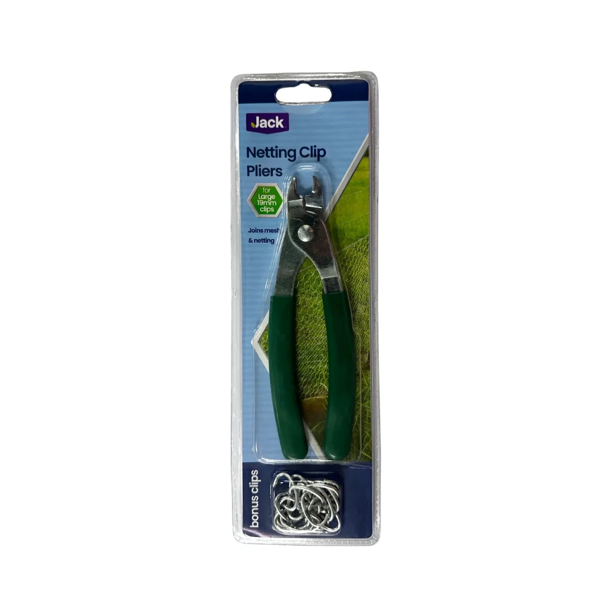 NETTING CLIPS PLIERS GREEN 19MM HANDLE - Bild 2