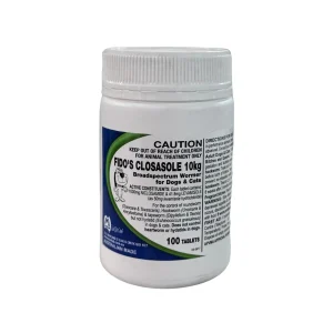 CLOSASOLE DOG & CAT WORMER TABLETS 10KG PER 100 TABLETS