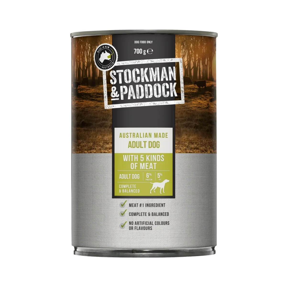 DOG FOOD STOCKMAN PADDOCK 5 MEATS 12 X 700G CANS - Bild 2