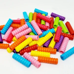 Rippled Straw Beads - 1" (50)
