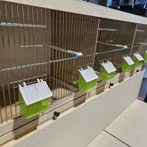 Wooden Breeding Cage 120cm 3 Pieces - With Front Covers and Feeding Bowls (VOLUMINOUS ARTICLE)