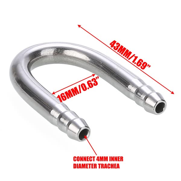 PetzLifeworld Stainless Steel Aquarium Fish Tank U Bend for Diffuser Airtube - Bild 5