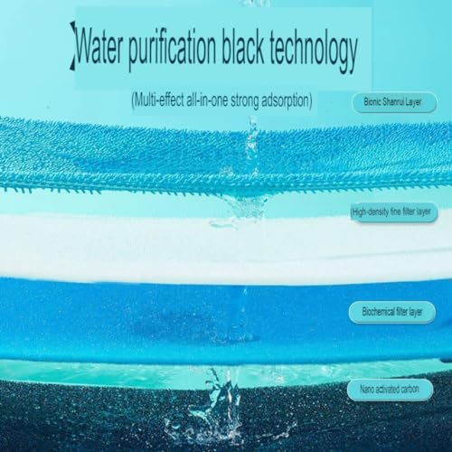 YEE Activated Carbon Infused 8D Multilayer Reusable Cotton Cloth Sponge Filter Pad for Aquarium Cannister,Top,Sump Filter Media Koi Pond Bio Chemical Filter Sponge - Bild 4
