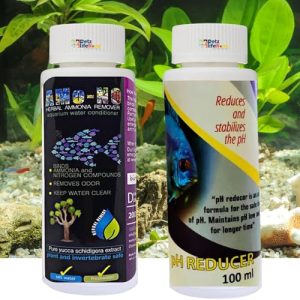 Aquatic Remedies (Pack of 2) Aquarium Fish Tank Water Conditioner (AMo-no Remover,100ml & pH Reducer,100ml)