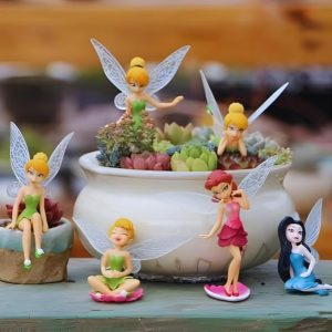 Petzlifeworld Miniature Princess Style Girl Figurines (6 Pcs Set) – Resin Fairy Doll for Terrarium, Aquarium Decoration, Fairy Garden, Cake Topper & DIY Landscape Craft (Multicolor)
