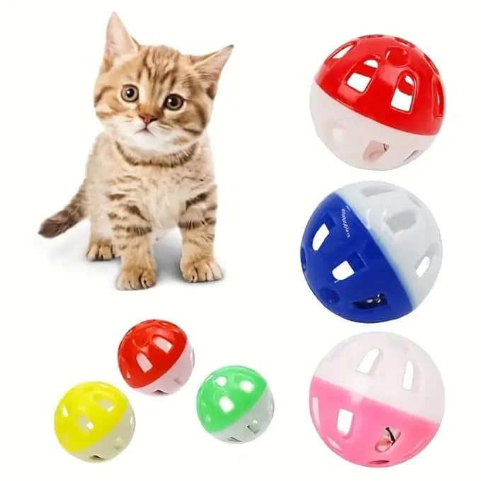 Petzlifeworld Big Lattice Cat Balls with Bell - Wiggly Jingle, Rattle, and Vibrant Colors for Interactive Play (Pack of 3) - Bild 6