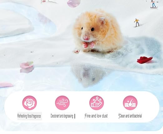 1Kg Dust-Free Hamster Bath Sand Natural Flower Scented Bathing Sand for Guinea Pig, Hamster and Other Small Animals by Pezlifeworld - Bild 9