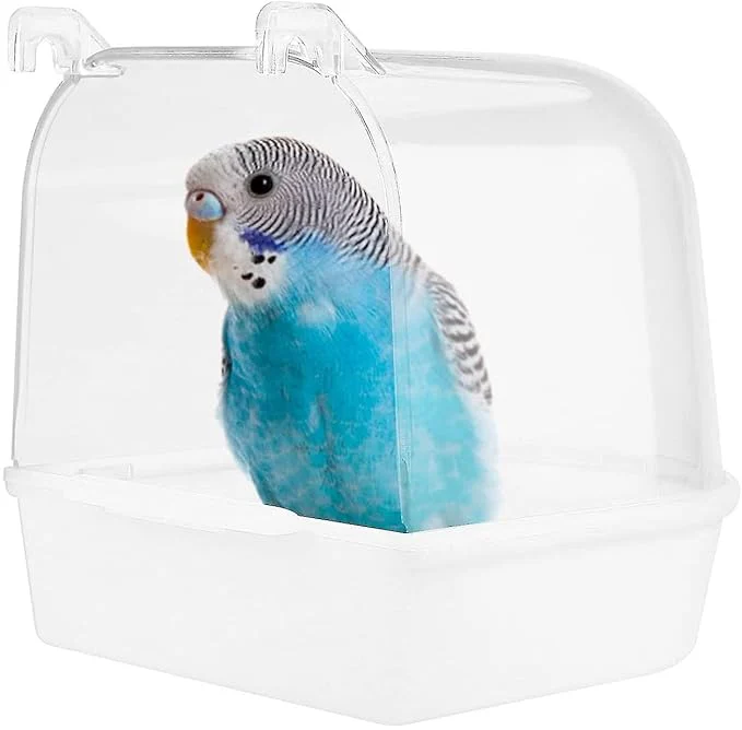 Petzlifeworld Birds Bath Tub (Random Colour) Hanging Bath Tub Birds Cage Acessories Suitable for All Small Birds | Made of Plastic | Non Breakable - Bild 4