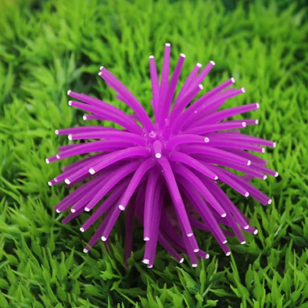 Petzlifeworld Aquarium Underwater Silicone Simulation Artificial Fake Anemone Ornament Fish Tank Decoration Plant (Random Color) - Bild 9