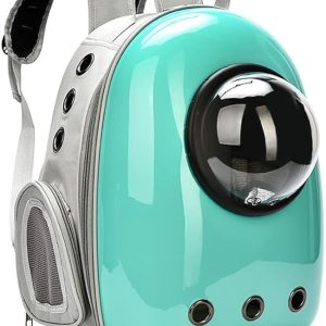 PetzlifeWorld Astranuat Space Bubble Portable Pet Backpack Travel Carrier, Waterproof, Breathable Outdoor Transport for Cat and Small Dog