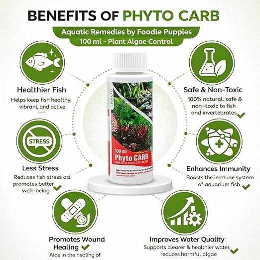 Petzlifeworld Aquatic Remedies 2 PCs Phytocarb (100ml x 2 = 200ml) | Liquid Carbon + Algae Control | CO2 Plus – Algae Minus | Planted Aquarium Fish Tank Supplement - Bild 3
