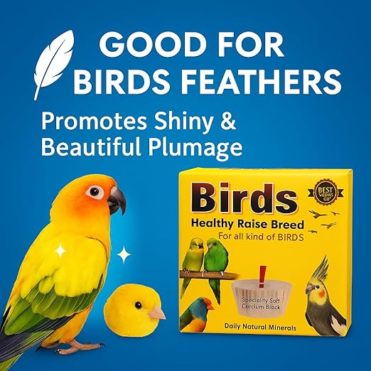 Birds Healthy Raise Breed Daily Natural Minerals Specially Soft Calcium Block, 50G (Pack of 2) for All Kind of Birds - All Life Stages by Petzlifeworld - Bild 5