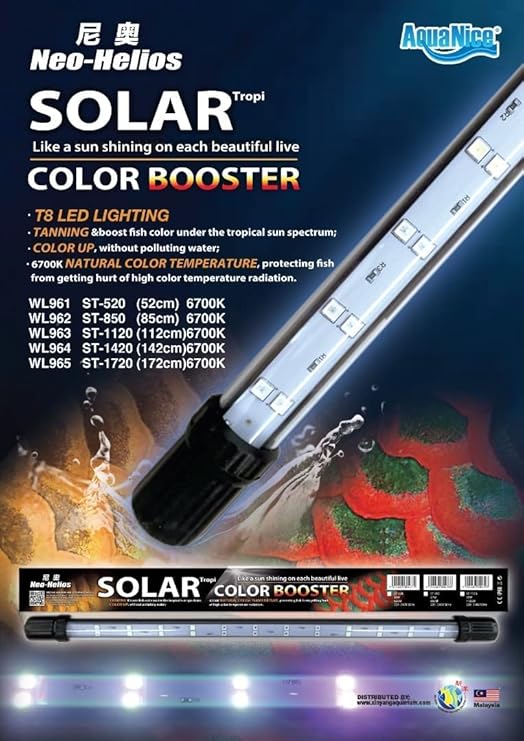 Neo Helios Solar Colour Booster Submersible LED Light for Aquarium Fish Tank | Enhance Fish Colour | High Brighness ST 260-26Cm | Suitable for 1 Feet Tank - Bild 4