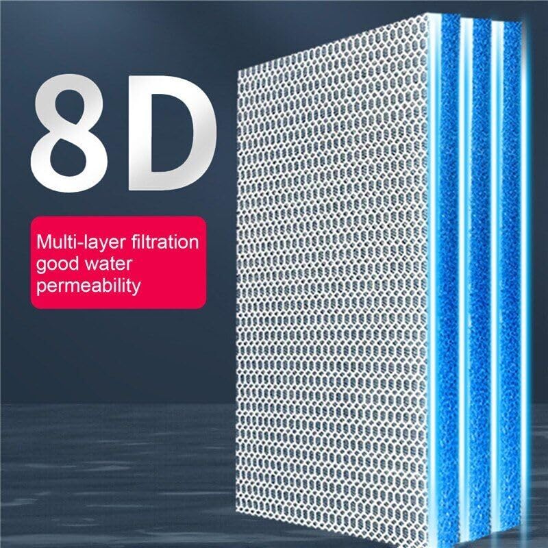 YEE Upgraded 8D Multi Layer Reusable Aquarium and Koi Pond Filter Media Sponge for Cyrstal Clear Water | No Clog | Washable | Long Lasting (120 * 30 CM) - Bild 6