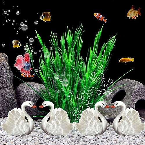 PetzLifeworld Mini Swan (4 * 4 * 3 Cm) Landscape Miniature Toys for Decoration, Fairy Garden Decorations Ornament Resin Craft White (Pack of 5) - Bild 8