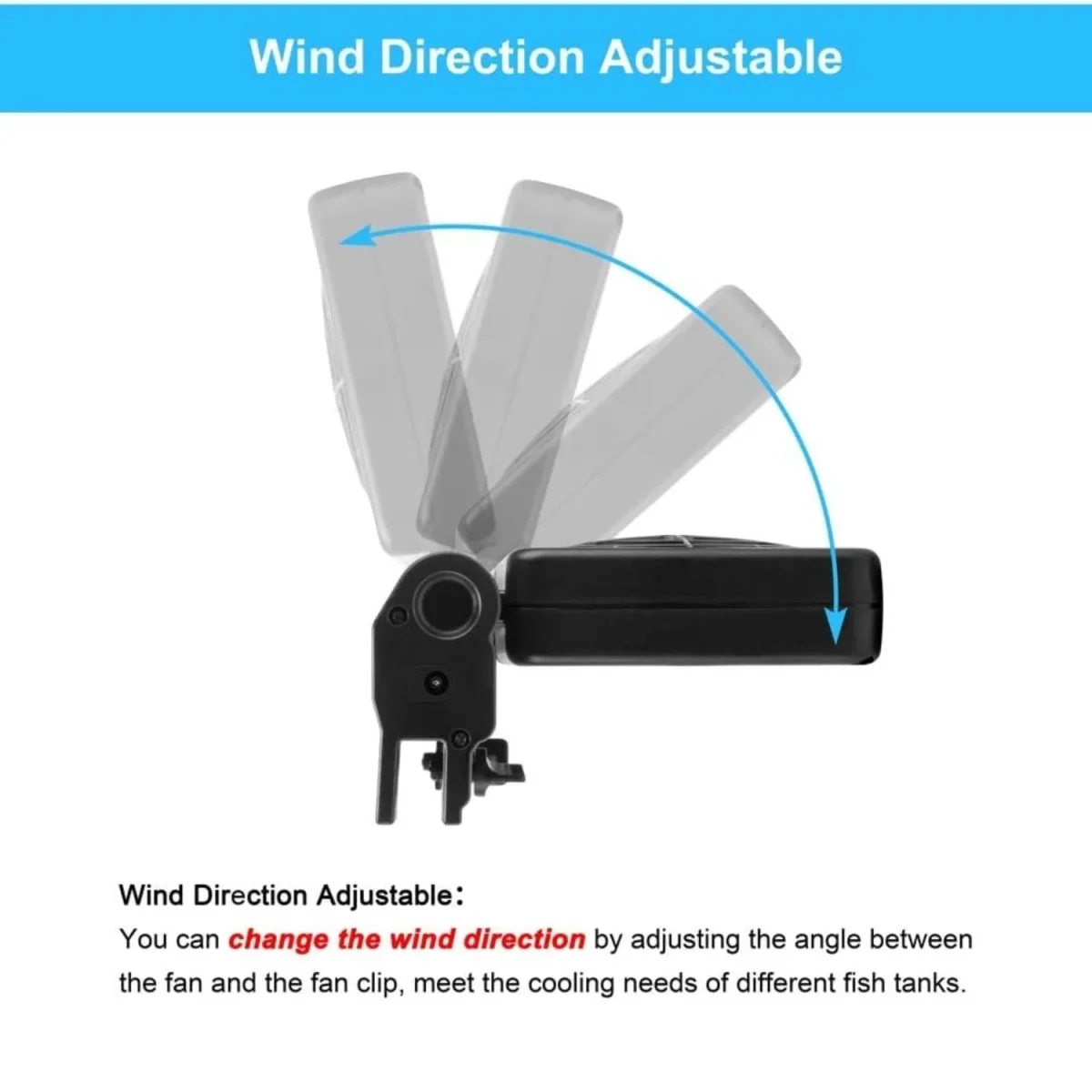 Petzlifeworld Four Head (Black) Fish Tank Cooling Fan System, 2 Wind Speed Adjustable - Bild 8