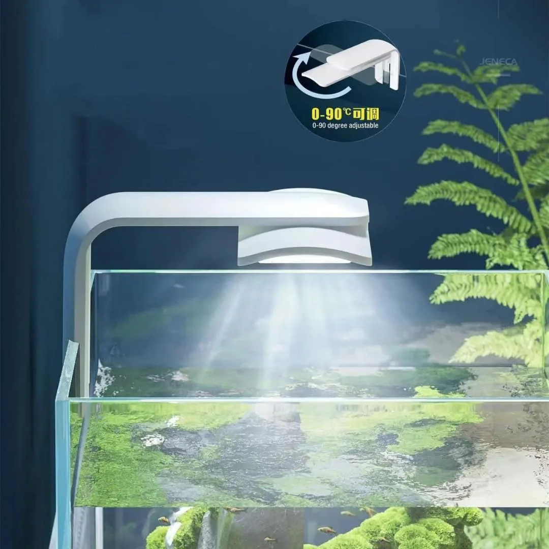 Petzlifeworld 6 Watts Mini White 2 in 1 Rotatable Clip On LED Light for Mini Aquarium and Nano Tanks - Bild 5