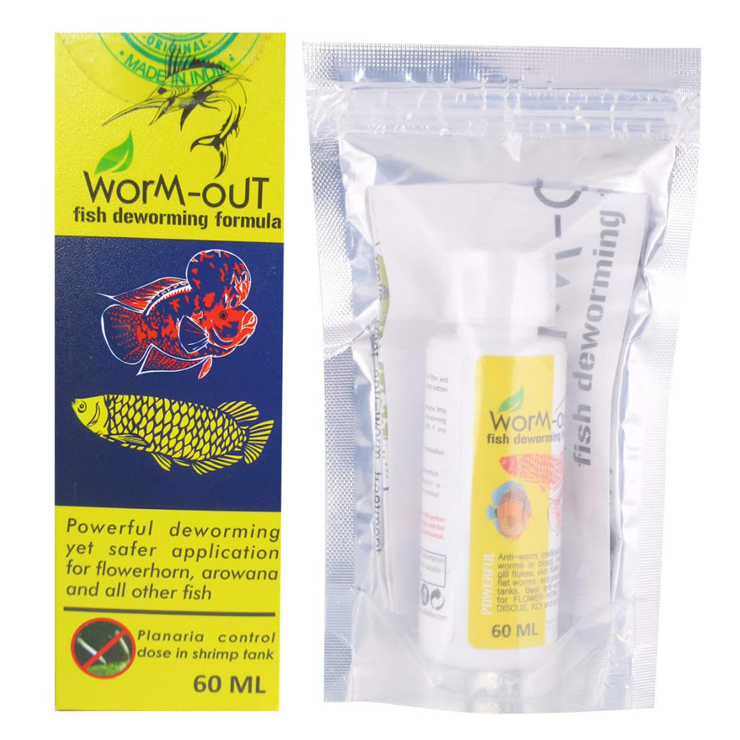 Aquatic Remedies Worm-Out Fish Deworming Formula, 60ML for Flower Horn, Discus, Arowana and All Other Fish - Bild 3