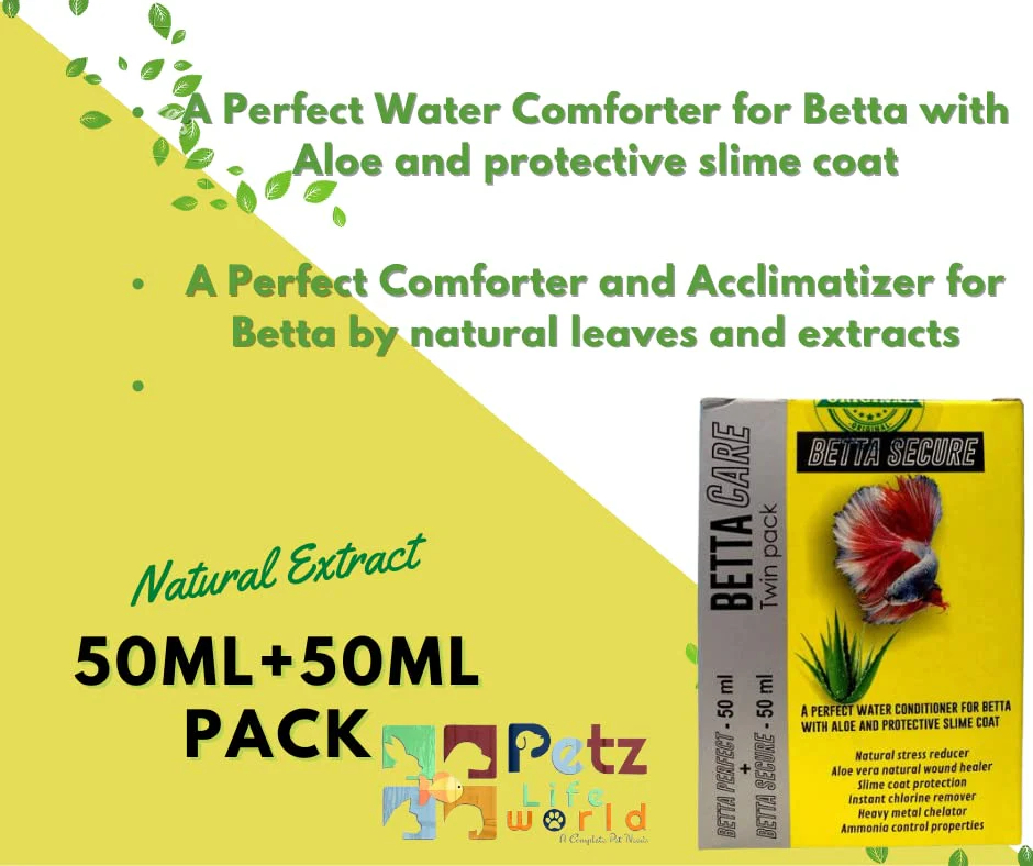 Aquatic Remedies Betta Care Twin Pack (Betta Perfect - 50 ml + Betta Secure - 50 ml) Stress Remover, Aloe Vera Extract + Leaf and Organic Acid Extracts - Bild 3