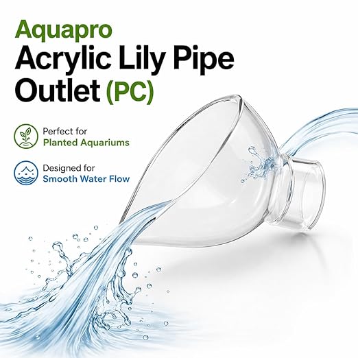 Petzlifeworld Aquapro Acrylic Lily Pipe Outlet (PC) | Crystal Clear Aquarium Outflow | Smooth Water Circulation | Premium Acrylic Build | Compatible with Aquapro Lily Pipes | Leak-Free Fit - Bild 5
