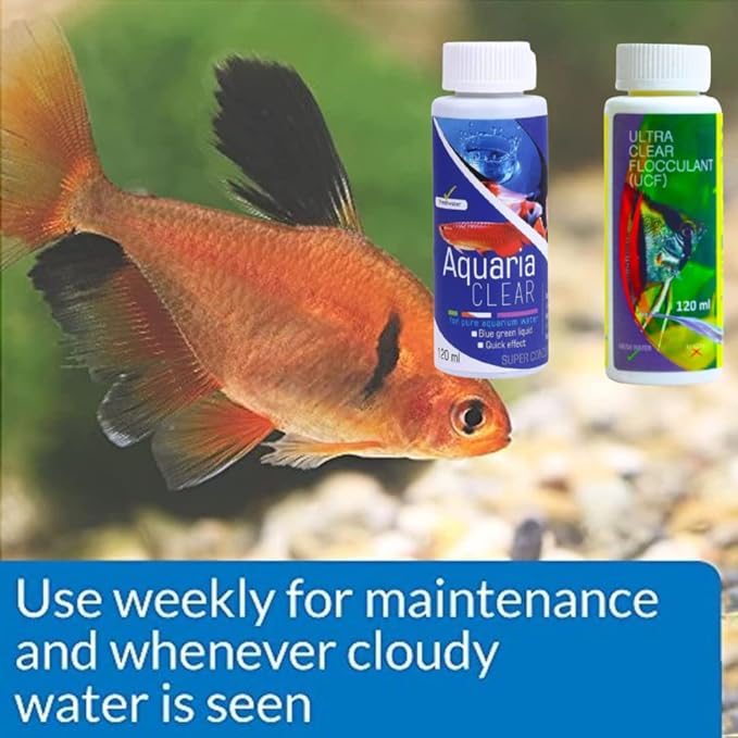 Petzlifeworld Aquatic Remedies Aquarium Fish Tank Water Clarifier | Quickly Removes Cloudiness | Makes Crystal Clear Fish Tanks (Aqua Clear 120Ml+Ucf 120 Ml Combopack 2 * 120-240Ml) - Bild 8