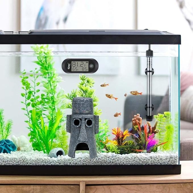 Petzlifeworld Spongebob Squidward's House Fish Hiding Cave for Fish Tank Decoration | Non-Toxic and Safe for Both Fish and Aquatic Plants Perfect for Fresh & Saltwater Tanks - Bild 4