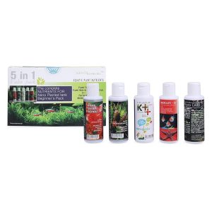 petzlifeworld Aquatic Remedies The Complete NUTRIENTS For NANO Planted Tank Beginner's Pack (5 In 1 Value Pack) Aquatic Plant Nutrients Fertilizer