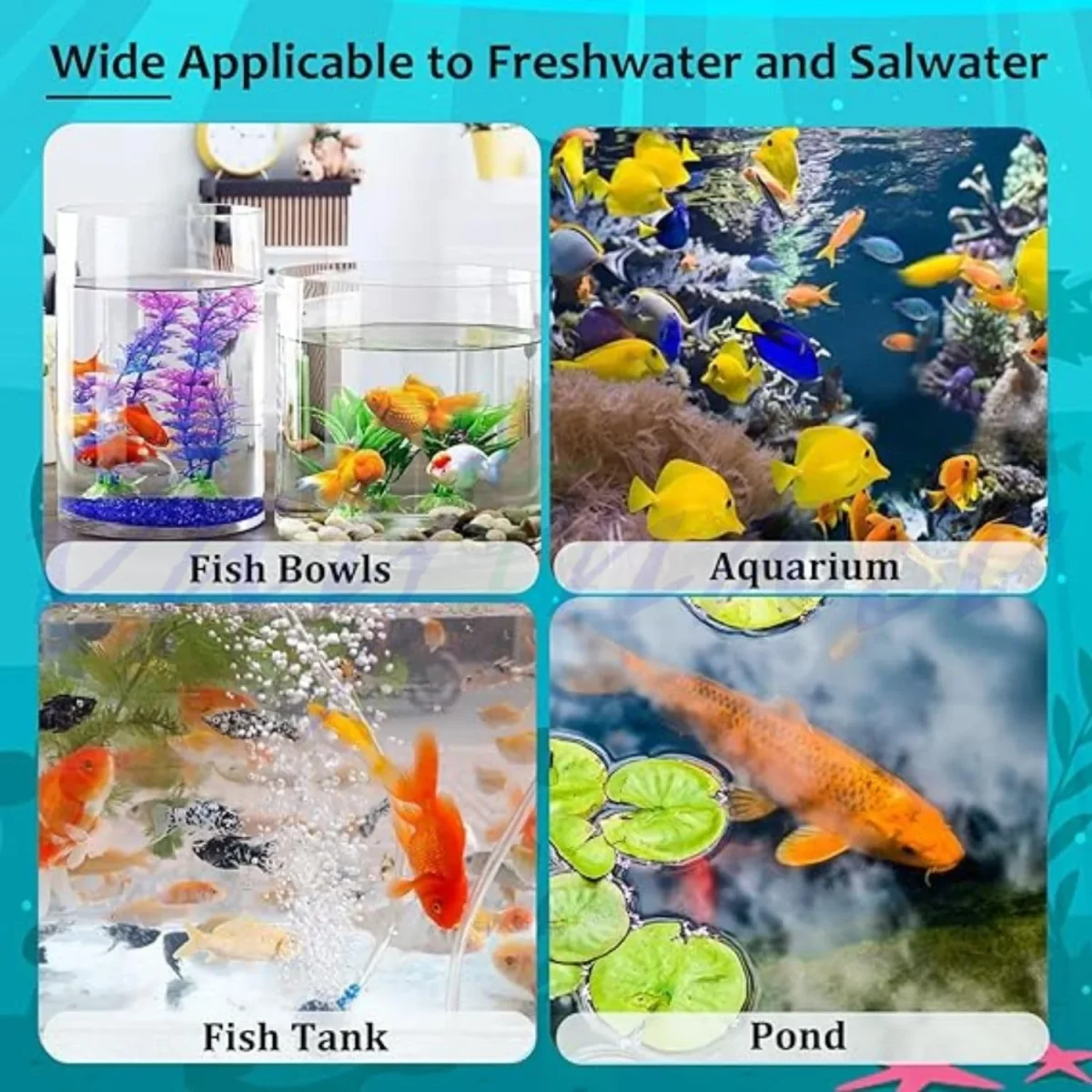 Petzllifeworld 6 in 1 Aquarium (100 Strips) Test Strips for Freshwater Saltwater | Quick and Accurate | Pond, Fish Tank and Swimming Pool - Bild 7