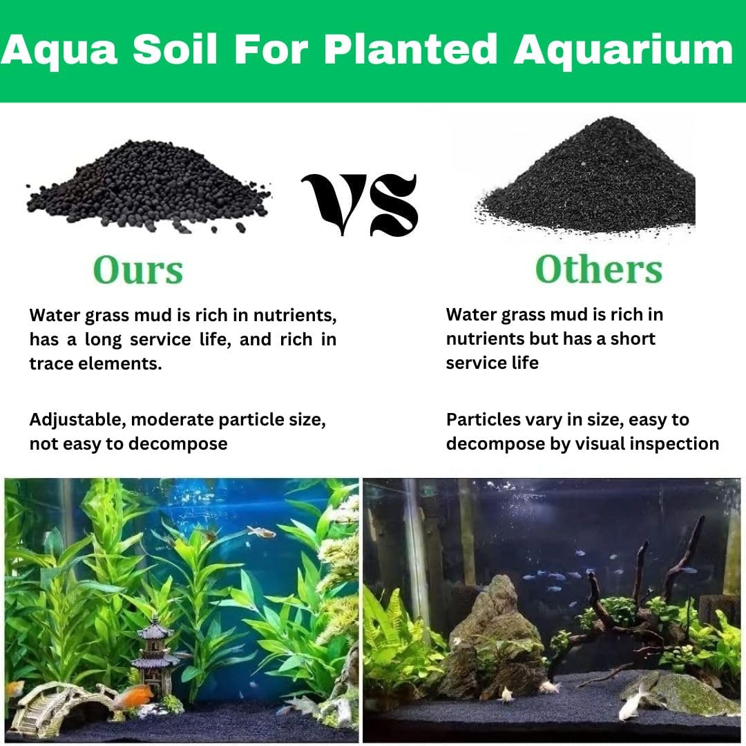 Petzlifeworld Aquarium Soil Substrate Gravel Sand for Planted Live Plants Fish Tank Freshwater - Bild 7