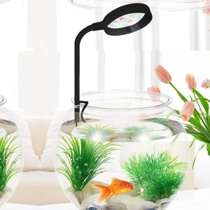 Petzlifeworld Ultra Mini Flexible Aquarium Fish Bowl Light 3Watts WRGB LED Light | Suitable Only for Bowl and Mini Tank Upto 1 Feet