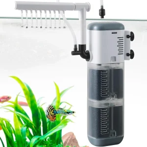 Petzlifeworld Water Fall Type with Adjustable Flow Control Internal Filter
