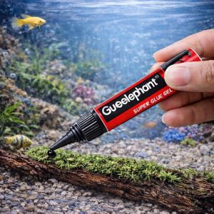 petzlifeworld Aquarium (Guoelephant) Glue Quick-Dry Gel – Fish Safe Adhesive for Aquascaping Plants, Moss, Coral & Driftwood