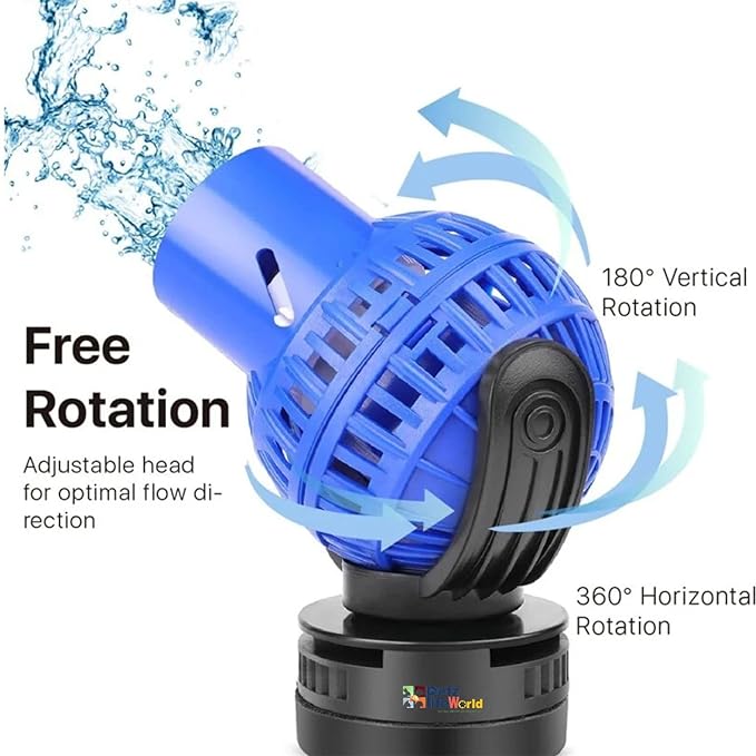 Sunsun JVP Wavemaker Series Aquarium Fish Tank 360° Circulation Pump Submersible Wave Maker With Magnetic Holder and Adjustable Flow Rate | Single Head - Bild 3