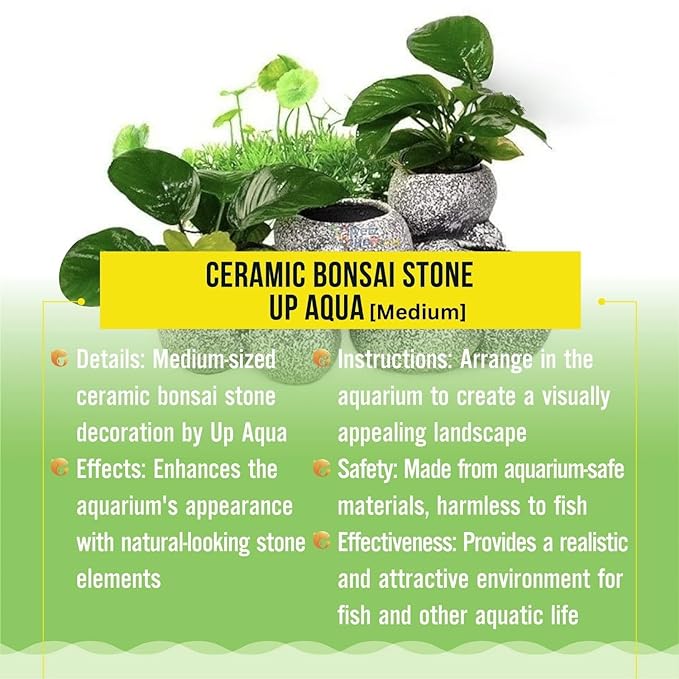 Petzlifeworld Multi-Function (F 950-M) Stone Bonsai Water Plant Pot Fish Tank Stone Decoration Cave for Fish Breeder Bonsai Shelter | Non-Toxic and Safe for Both Fish and Aquatic Plants - Bild 8