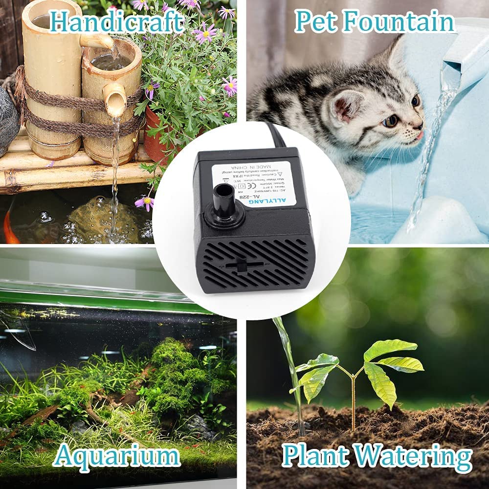Petzlifeworld A300 | 3W | Water Lifting Height Upto 2 Feet Energy Saving Mini Submersible Pump with Speed Control for Aquarium Fish Tank and Indoor Decoration by Petzlifeworld - Bild 7