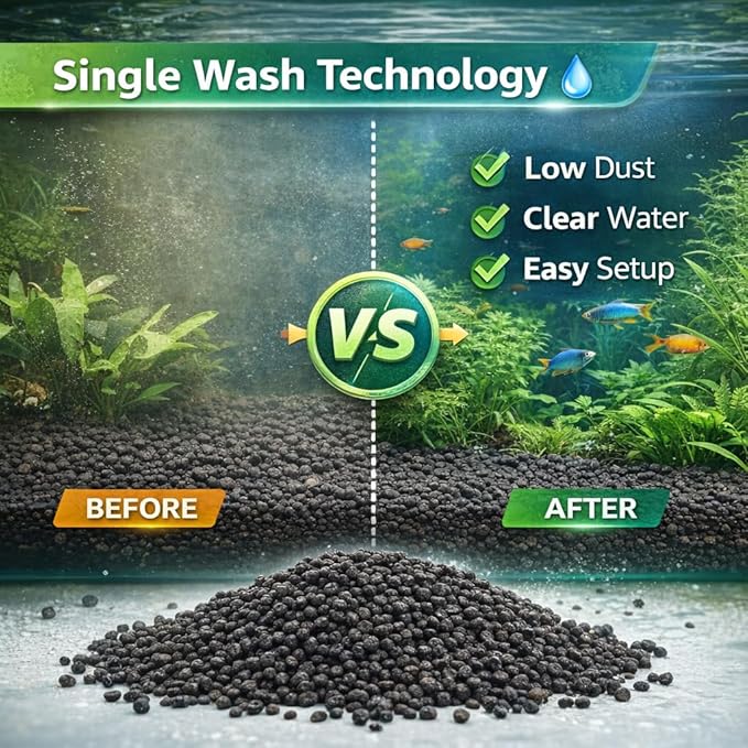 Green Land 6KG Natural Aquarium Soil for Planted Tanks | Pure Natural Aquascaping Soil | Single Wash Technology | Safe for Fish & Shrimp | Nutrient-Rich Porous Substrate - Bild 6