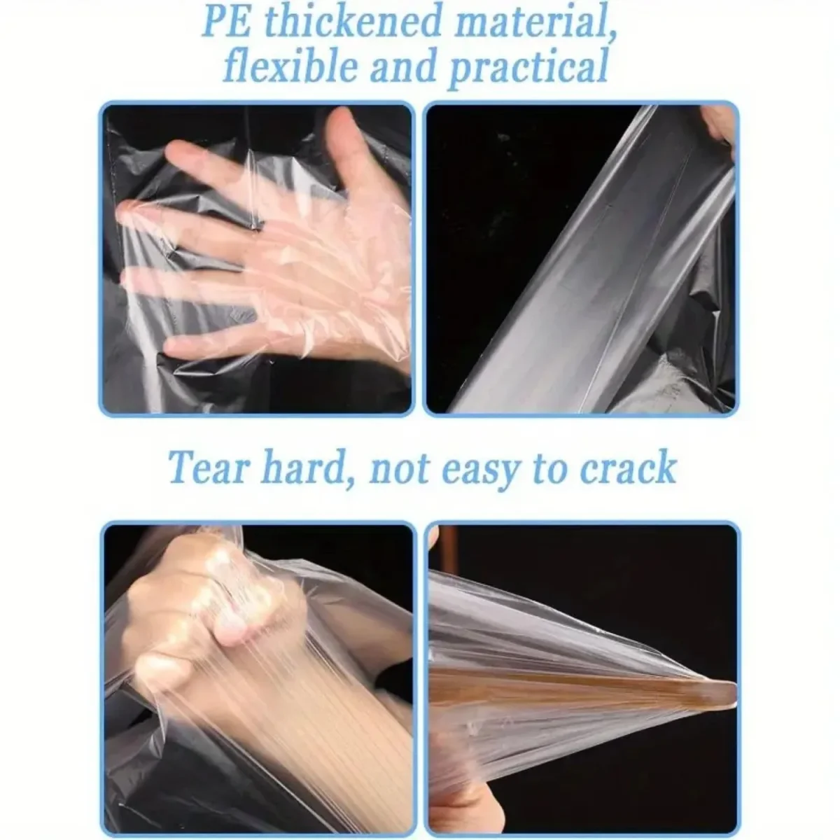 Petzlifeworld 50 Pcs(60 * 40 Cm) Disposable Cage Tray Liners – Transparent Waterproof Liner Covers for Pet Cages - Bild 4