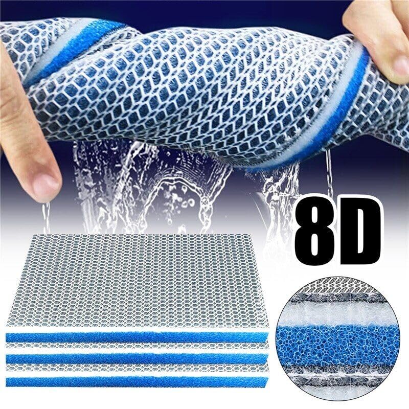 YEE Upgraded 8D Multi Layer Reusable Aquarium and Koi Pond Filter Media Sponge for Cyrstal Clear Water | No Clog | Washable | Long Lasting (120 * 30 CM) - Bild 4