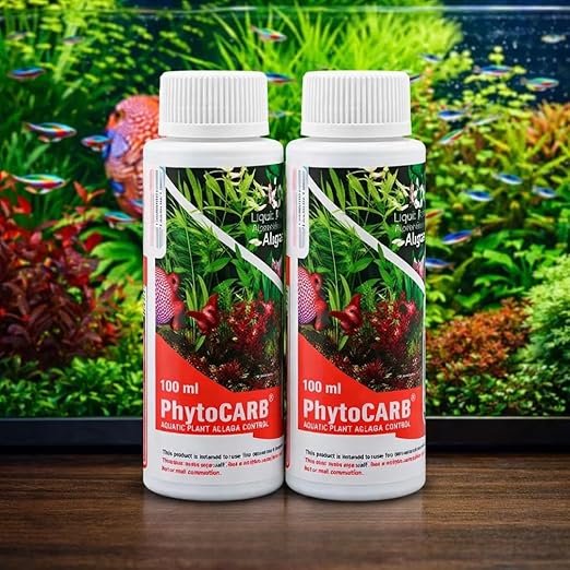 Petzlifeworld Aquatic Remedies 2 PCs Phytocarb (100ml x 2 = 200ml) | Liquid Carbon + Algae Control | CO2 Plus – Algae Minus | Planted Aquarium Fish Tank Supplement - Bild 2