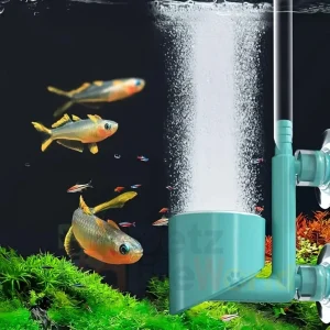 Petzlifeworld Aquarium Mini Air Generator for Aquarium Fish Tank, Nano Bubble Diffuser with Suction Cup Creating Serenes Atmospheres for Fish | Air Refiner | Silent