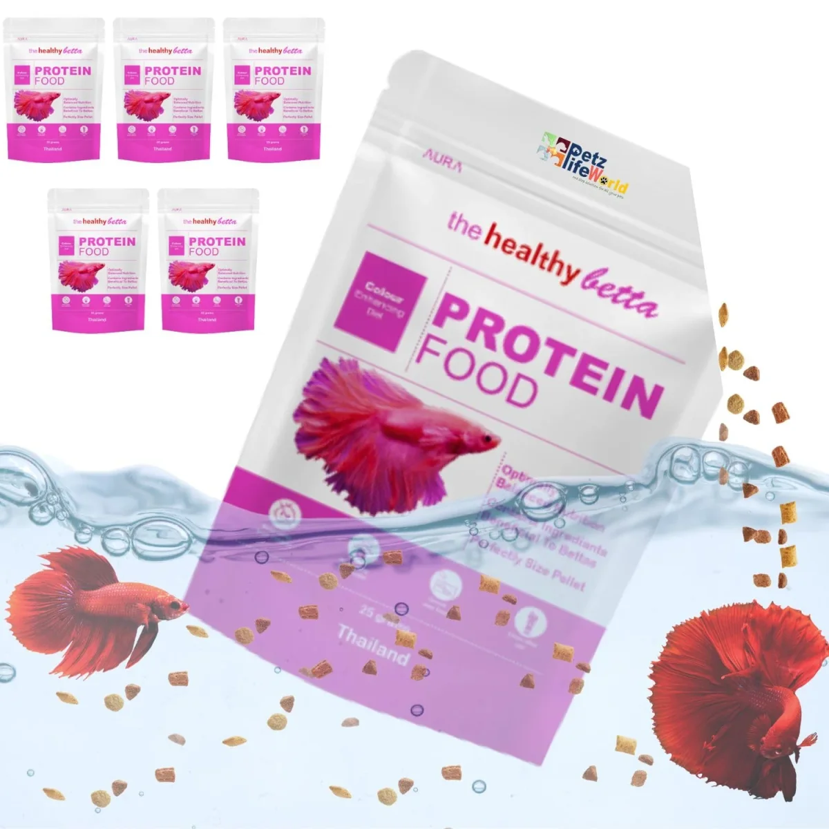 Aura The Healthy Betta Protein Food, 25G | Colour Enhancing Diet - Bild 9