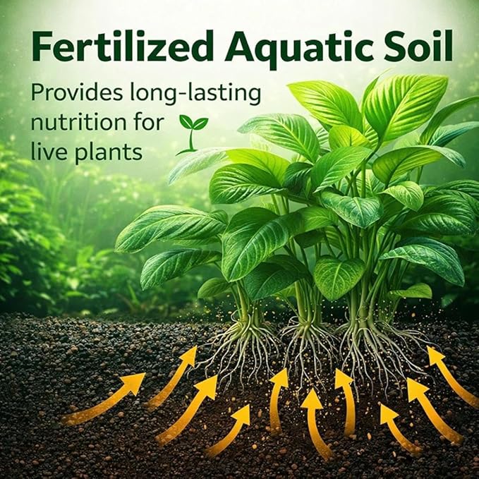 Green Land 6KG Natural Aquarium Soil for Planted Tanks | Pure Natural Aquascaping Soil | Single Wash Technology | Safe for Fish & Shrimp | Nutrient-Rich Porous Substrate - Bild 3