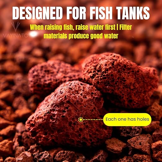 PetzLifeworld 10-15cm Natural Volcanic Red Lava Rocks – Premium Aquarium & Terrarium Decor, Filter Media & Landscaping Stones - Bild 3