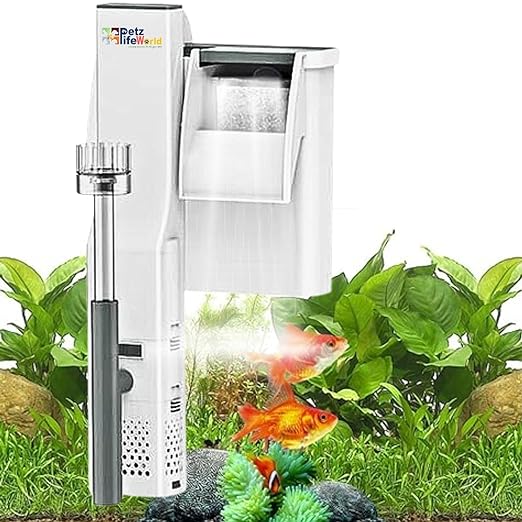 Sunsun XBA-200 | 2W | 200L/H | Suitable for 1.5 Feet Aquarium Fish Tank Water Fall Style Hang On Filter with Surface Skimmer - Bild 2