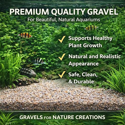 Petzlifeworld10Kg Nature Aquarium Goods – Natural Aquarium Gravel for Aquascaping | pH Neutral Substrate for Fish & Plants | Decorative Gravel for Freshwater Aquariums - Bild 5