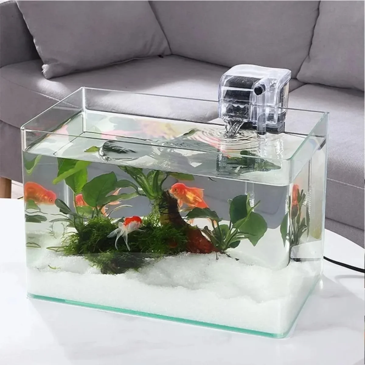 Petzlifeworld MB-400 | 2.5W | 250L/Hr Mini Compact Transparent Hang On Filter - Bild 6