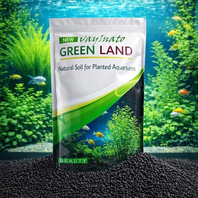 Green Land 6KG Natural Aquarium Soil for Planted Tanks | Pure Natural Aquascaping Soil | Single Wash Technology | Safe for Fish & Shrimp | Nutrient-Rich Porous Substrate - Bild 2